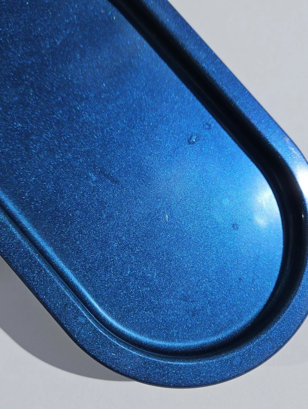Handmade Dark Blue Resin Trinket Tray Goth Witchy Decor Fathers Day Gift Spooky